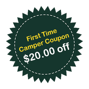 First time camper at Oakland Valley Campground coupon